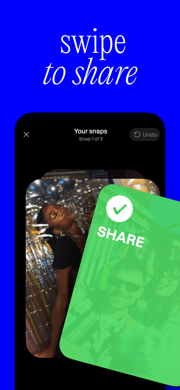 swipe to share